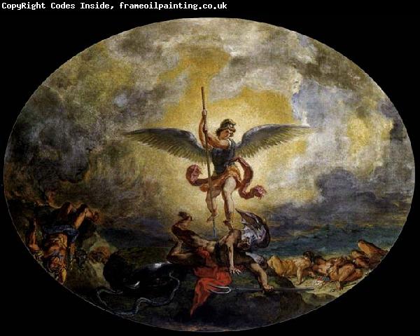 Eugene Delacroix St Michael defeats the Devil